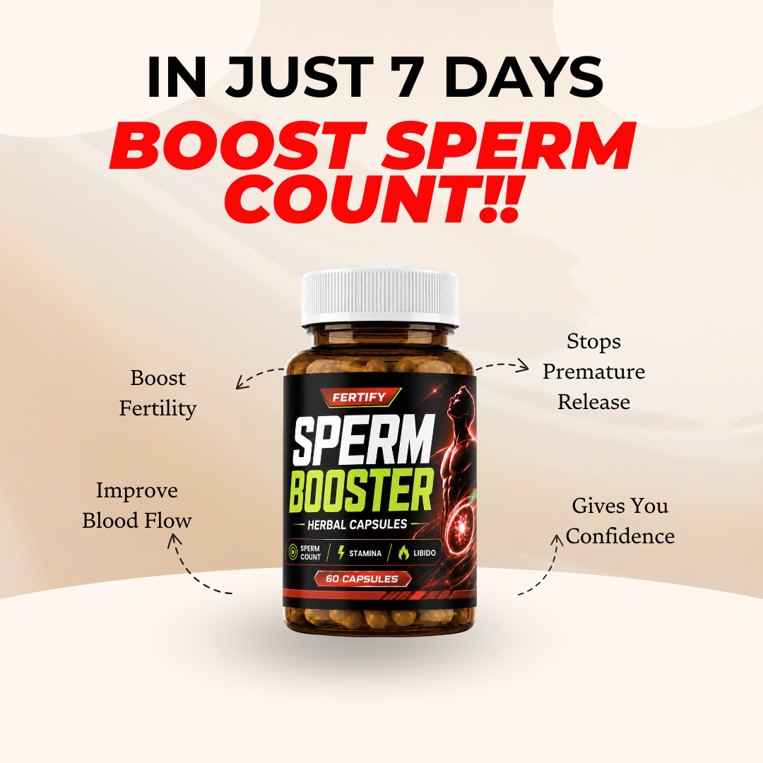 Boost sperm count fast